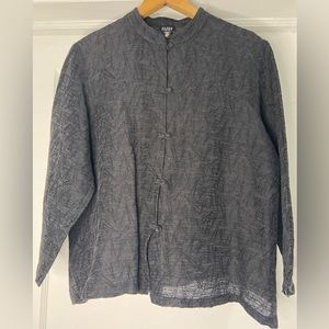 Eileen Fisher over jacket. Linen/cotton petite Large.